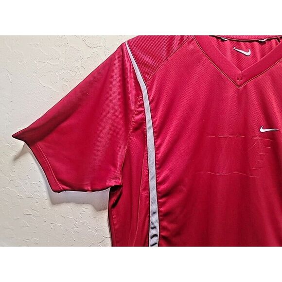 Vintage Nike Mens XL Travis Scott Mini Swoosh Spell Out Block Letter T-Shirt Red - Picture 8 of 11